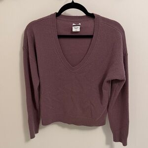 Abercrombie & Fitch V-Neck Sweater - Dusty Purple